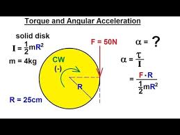Angular acceleration (α) can be defined as angular velocity (ω) divided by acceleration time (t). Physics Mechanics Ch 15 Torque Fundamentals 13 Of 13 Torque And Angular Acceleration Youtube