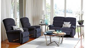 Rialto 3 Piece Fabric Recliner Lounge Suite Lounge Suites Living Room Lounge Lounge Room