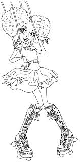 Chosen by fate as the vampire queen. Free Printable Monster High Coloring Pages Honey Swamp Freak Du Chic Monster High Coloring Page