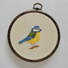Simple Small Bird Cross Stitch Pattern Pin On Hafty Krzyzykowe