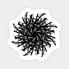 Whenever an opponent casts a spell, create a clue. Pattern Cryptic Spren 2 Black Spren Magnet Teepublic
