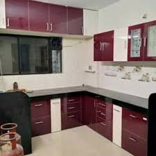 designer l shape pvc modular kitchen