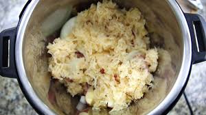 Photos of frozen pork chops in the instant pot®. Instant Pot Pork And Sauerkraut A Mind Full Mom