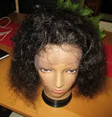 12 Water Wave #1B Human Hair Full Lace Wig Hair loss products