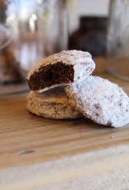 Black White Cookies Dutch Chocolate Inside Cream Cheese Powdered Sugar Outside Byrdcookieco Famousf Black And White Cookies White Cookie Cheese Powder