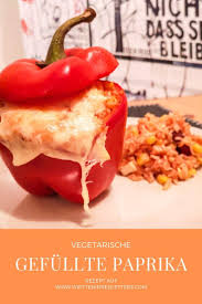 Vegetarische Gefullte Paprika Mexican Style Gefullte Paprika Vegetarisch Rezepte Mit Paprika Vegetarisch