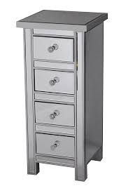 A wide variety of glass jewellery cabinet options are available to you, such as general use, design style, and wood style. Homeroots 13 78 X 13 78 X 31 5 Silver Mdf Wood Mirrored Glass Jewelry Cabinet With Mirrored Glass Drawers