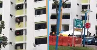 10041 • bef kampong bahru ter. 78yo Man Fell From 6th Floor Hdb Flat At Geylang Onto Scdf Air Pack Goody Feed
