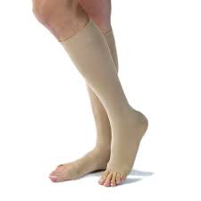 Jobst Opaque 30 40 Mmhg Large Natural Knee High Open Toe Walmart Com Open Toe Compression Stockings Knee High