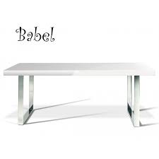 Découvrez notre sélection de mobilier proposant des tables, des chaises, tabourets, tables hautes, îlot de cuisine. Table De Salle A Manger Ou Grand Bureau Babel Pietement Acier Plateau Bois Peint