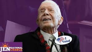 Elder ABUSE: Jimmy Carter 'Votes' For Kamala