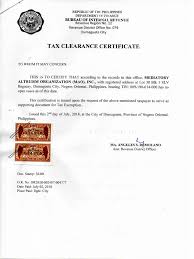 Department of goods and services tax government of maharashtra. Tax Clearance Certificate