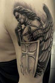 77 Beautiful Spiritual Angel Tattoo Designs Media Democracy Guardian Angel Tattoo Designs Angel Tattoo Designs Shield Tattoo