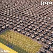 The flat plate, bubble deck system allowed architects to maximize floor space in the building with a typical bay measuring 30'x45'. Gigadgets Cobiax Bubble Deck Slab Facebook