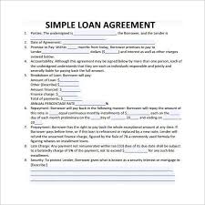 Simple Loan Contract Template 26 Great Loan Agreement Template Loan Agreement Template Is Needed As References On Wh Business Loans Contract Template Loan