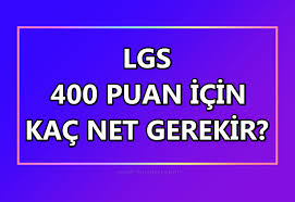 2021 lgs hangi lise kaç net. Lgs De 400 Puan Almak Icin Kac Net Gerekir 2021
