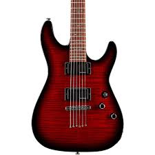 Schecter Guitar Research Demon 6 Electric Guitar Crimson Red Burst Schecter Guitars Electric Guitar Guitar