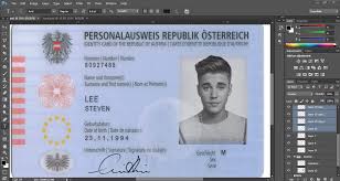 Psd Template Usa Uk Eu Ca Au Asia Austria Id Card Editable Psd Template Psd Templates Card Design Cards