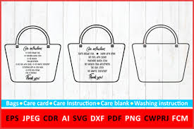 Parcourez notre sélection de purse svg : Care Instruction Shopping Tote Bag Graphic By Millerzoa Creative Fabrica