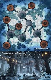 Tree Village A Collaboration With James Rpg Art Battlemaps Dungeons And Dragons Homebrew Fantasy Map D D Dungeons And Dragons
