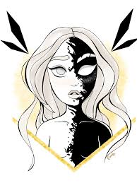 Black And White In 2020 Drawings Gold Drawing Art