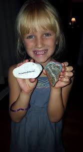 Rocks found at the library upper level