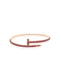 Yellow gold vintage aldo cipullo juste un clou 1971 diamond nail bracelet. Shop Mad Paris Customised 18kt Rose Gold Cartier Juste Un Clou Bracelet With Express Delivery Farfetch