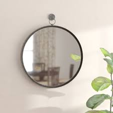 A mirror is an object that reflects an image. Gracie Oaks Della Suspended Round Wall Mirror Reviews Wayfair