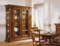 Bistro style two tones hardwood corner bar cabinet design 1. Showcase In The Finish Veneer 2 Hinged Doors In Glass Stile Style Arve Luxury Furniture Mr