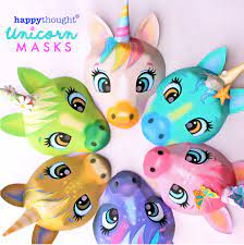 Unicorn masker mooi inspiratie : Printable Unicorn Masks To Make At Home Be A Cute Unicorn In No Time