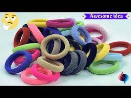 Best Out Of Waste From Hair Rubber Bands Crafts Idea For Home Decor How To Reuse Hair Rubber Bands Y Rubber Band Crafts Hair Rubber Bands Best Out Of Waste