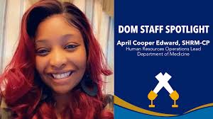 DOM Staff Spotlight: April Cooper Edward, SHRM-CP