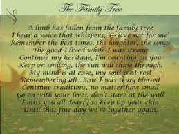 Check spelling or type a new query. A Limb Has Fallen From The Family Tree Poem Author Chestfamily