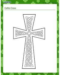 Celtic cross coloring pages to color, print and download for free along with bunch of favorite celtic cross coloring page for kids. Celtic Cross Free St Patrick S Day Coloring Pages Jumpstart