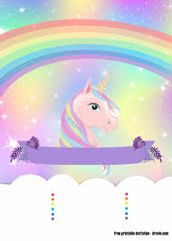 Unicorn Birthday Invitation Card Template Free Sweet Party With Rainbow Unicorn Invitation Template Free Printable Drevio Unicorn Invitations Rainbow Unicorn Invitations Unicorn Birthday Invitations