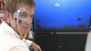 Eye movement controls gaming console