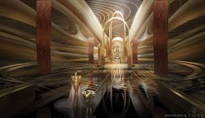 Artstation Alien Palace Gia Nguyen Palace Interior Cool Artwork Fantasy Castle