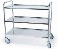 A wide variety of kitchen trolley 3 tier options are available to you, such as material, use, and commercial buyer. 3 Tier Stainless Steel Catering Service Trolley Large 860mm X 540mm X 940mm High Amazon Co Uk Home Kitchen