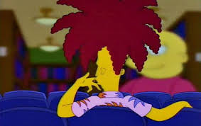 from the simpsons goat cartoon sideshow