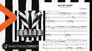 Watch now beetlejuice the musical trailer broadway direct. Say My Name Sheet Music From Beetlejuice The Musical Eddie Perfect Piano Vocal Youtube