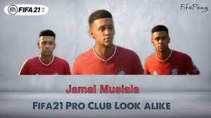 Yet to appear on fifa 21 ultimate team, bayern munich's teenage prodigy jamal musiala is in contention for his first fut card ever. Fifa 21 Faces Virtual Pro Club Look Alike Jamal Musiala Bayern Munich England Youtube