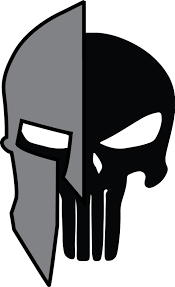 Logo With Spartan Helmet And Skull Graphicdesign Logo Sparta Spartan Skull Punisher Spartan Tattoo Spartan Helmet Punisher Tattoo
