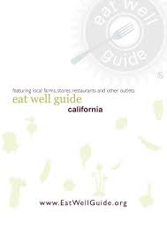 When you need durable products and affordable pricing, you can rely on us. California Eat Well Guide
