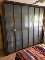 3 schränke = 80 x 60 x 235 1 schrank = 60 x 60 x 235 alle schränke sind mit beleuchtung ausgestattet. Ikea Hopen Kleiderschrank Kaufen Auf Ricardo
