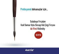Profesyonel Dokunuslar Icin Suluboya Fircalari Davinci Kolinsky Suluboya Karinsanat Fineart Artwork Art Suluboya Inciler Resim