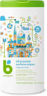 All Purpose Surface Wipes Fragrance Free - 75 count babyganics