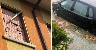 Forte grandinata si è abbattuta su latina, strade e piazze imbancate. Toflwostz1n Jm