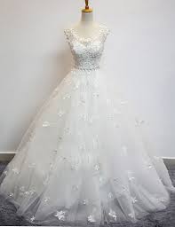 Check spelling or type a new query. Ballkleid Lang Armellos Tull Hochzeitskleid Mit Strasssteinen Und Applikationen Dresstells Com