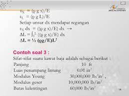 Sebuah kawat baja (e = 2 x 1011 n/m2). Pertemuan 10 Elastisitas Ppt Download