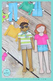 I recommend laminating the paper doll clothes, printing on paper with a little bit of extra. Printable Paper Doll Templates Color And Play The Kitchen Table Classroom